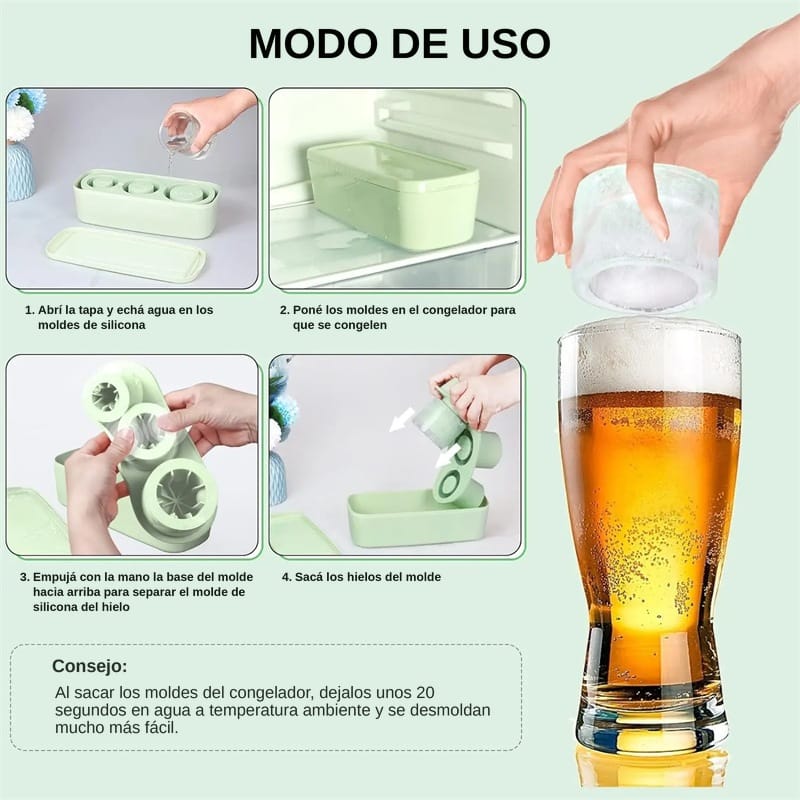 Molde Hielo Para Termo Tipo Stanley